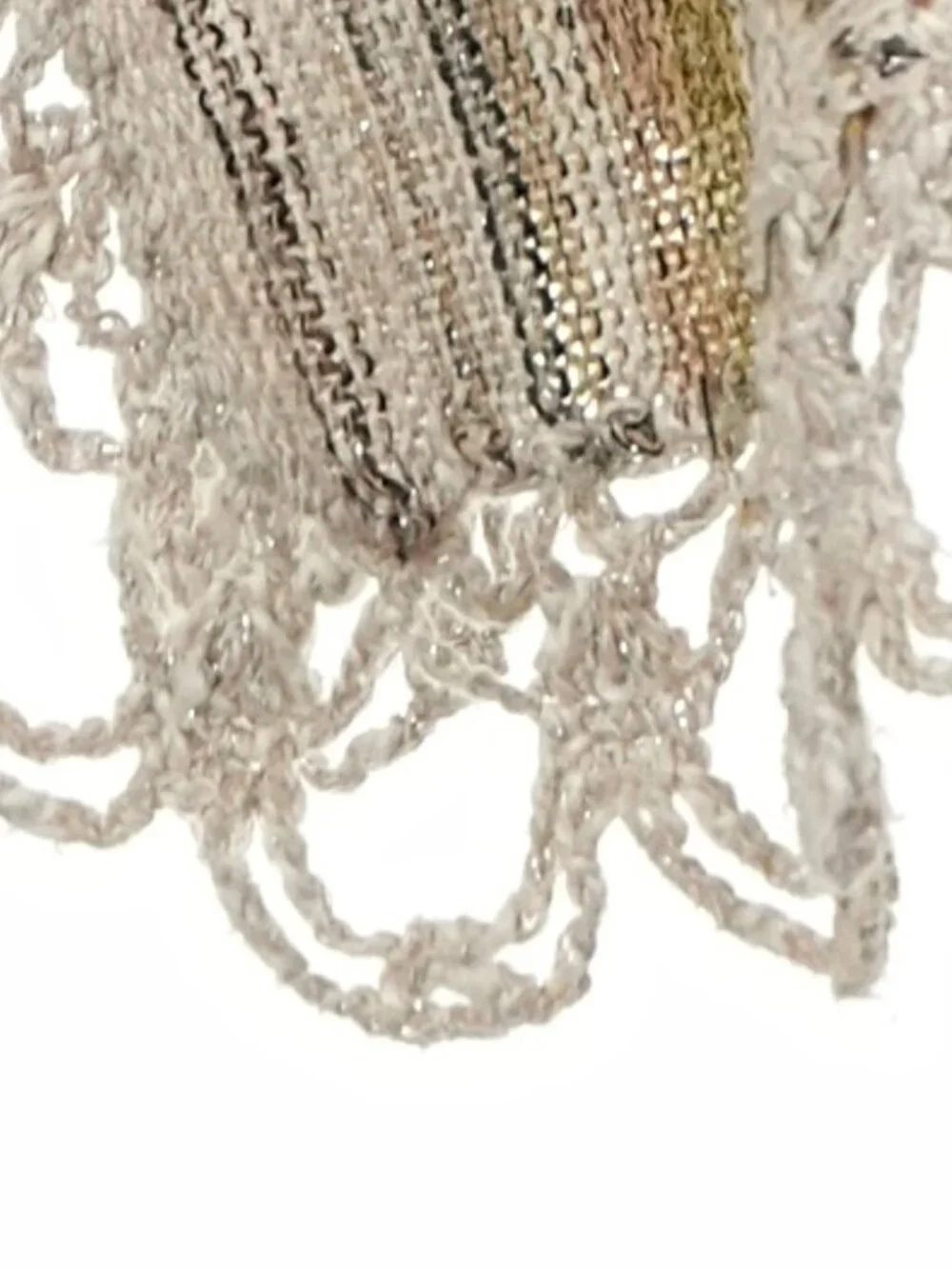 Free People Casablanca Knit Cape Poncho Sand Combo Silk/Cotton/Wool Blend O/S